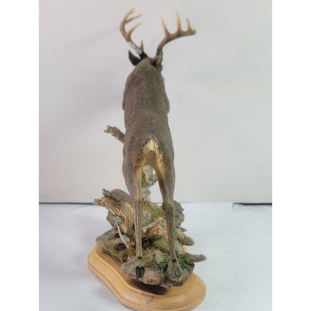 Simpkins Whitetail Buck Deer Figurine Leaping Wildlife Sculpture 13" Repaire - Picture 7 of 16